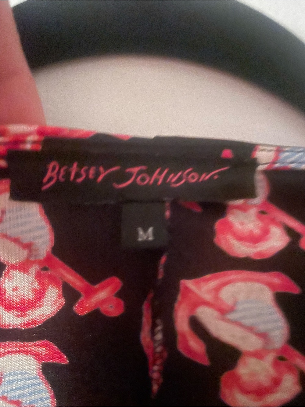 Betsey Johnson Black Label Black Mini Dress Sailor Girl - Picture 4 of 4